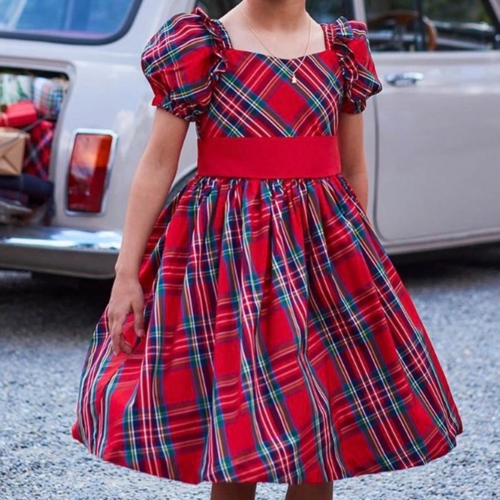 🆕 Janie & Jack The Holiday Tartan dress, size 5 little girls